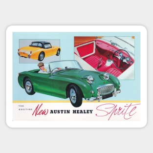 Austin Healey Sprite - 1958 Vintage Advert Sticker